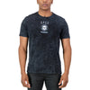 Rodgers Tee - Black showcasing utility-inspired design with bold panel lines and a statement print.