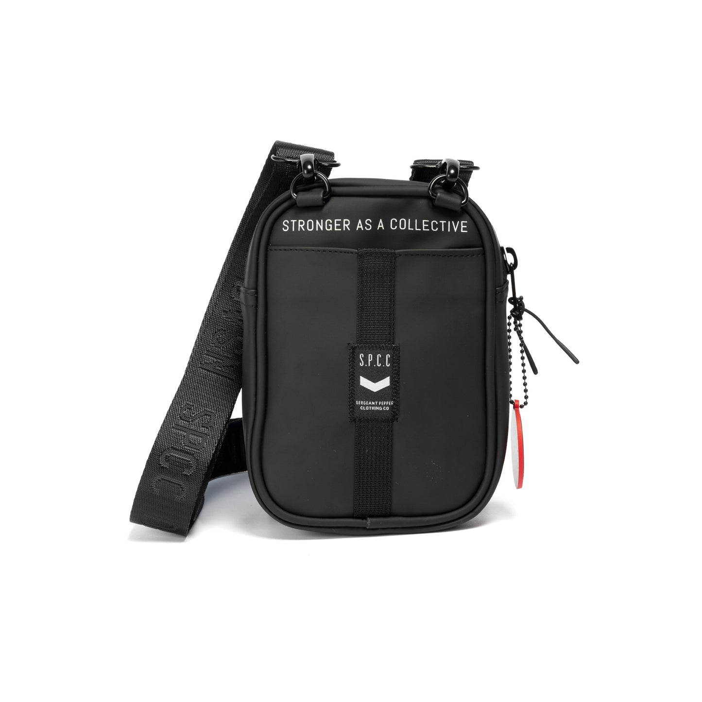 Surge Atlas Hip Bag - Black with adjustable strap, top zip opening, and strong technical fabric for urban explorers.