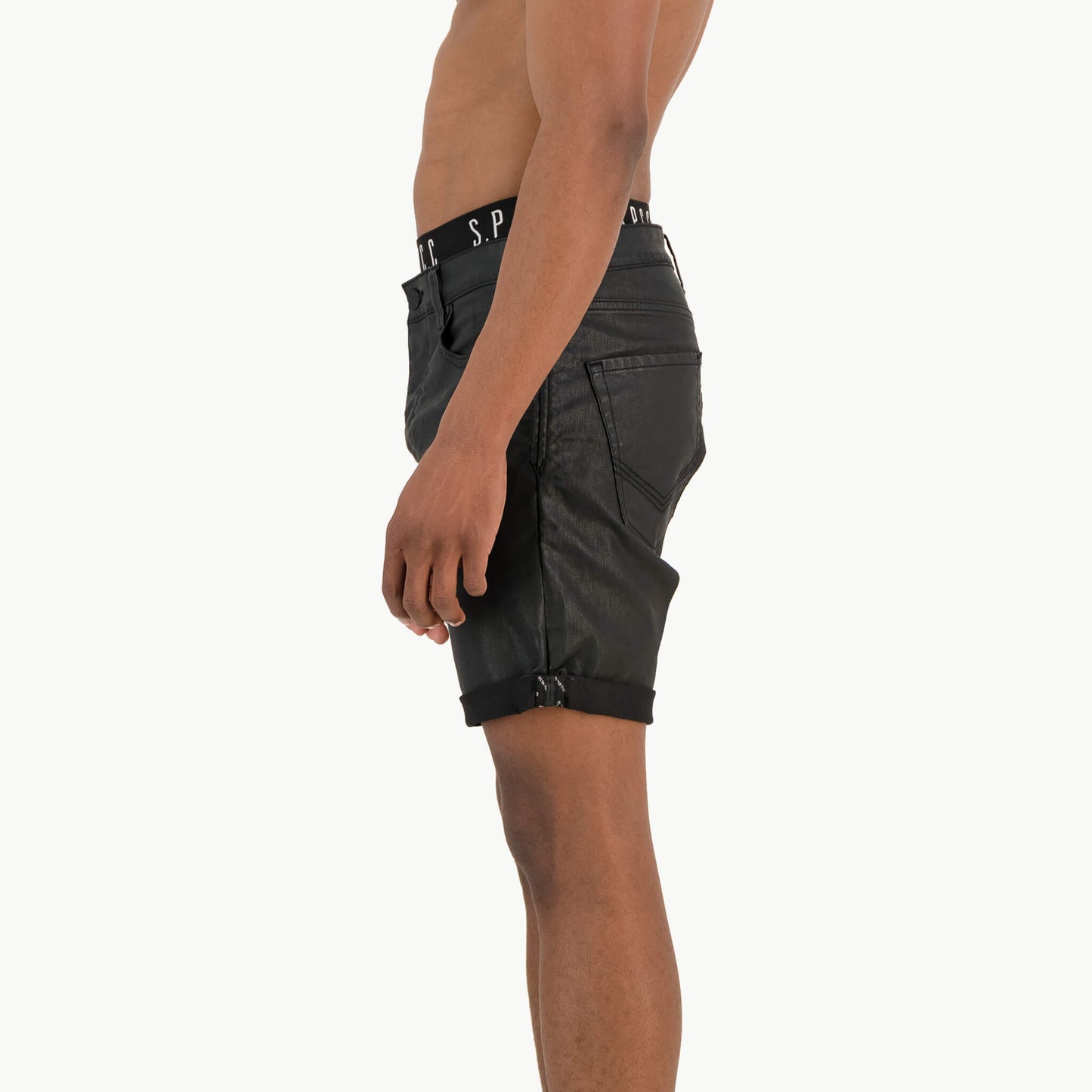 Black Mamba Denim Short - Black