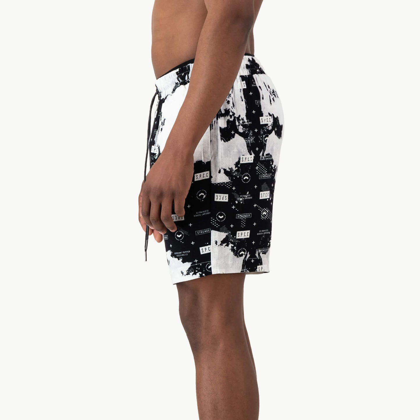 Crozier Woven Short - Black/White