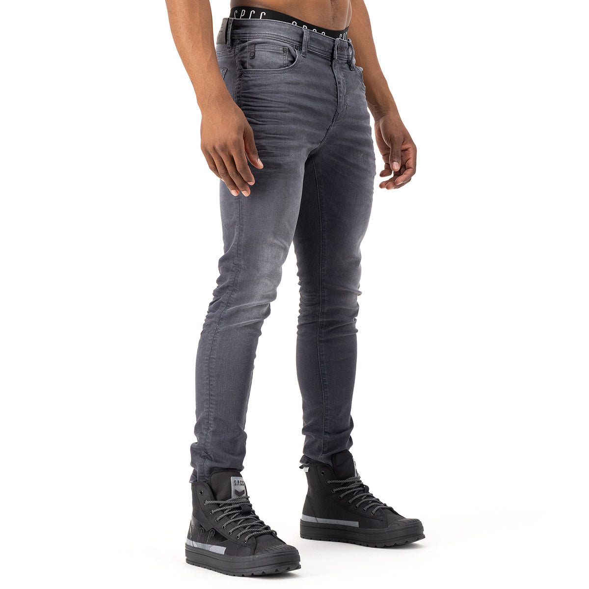 Silver Haze Jeans - Light Grey