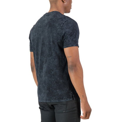 Men's back view of the Rodgers Tee - Black showcasing utility-inspired design and bold panel line details.