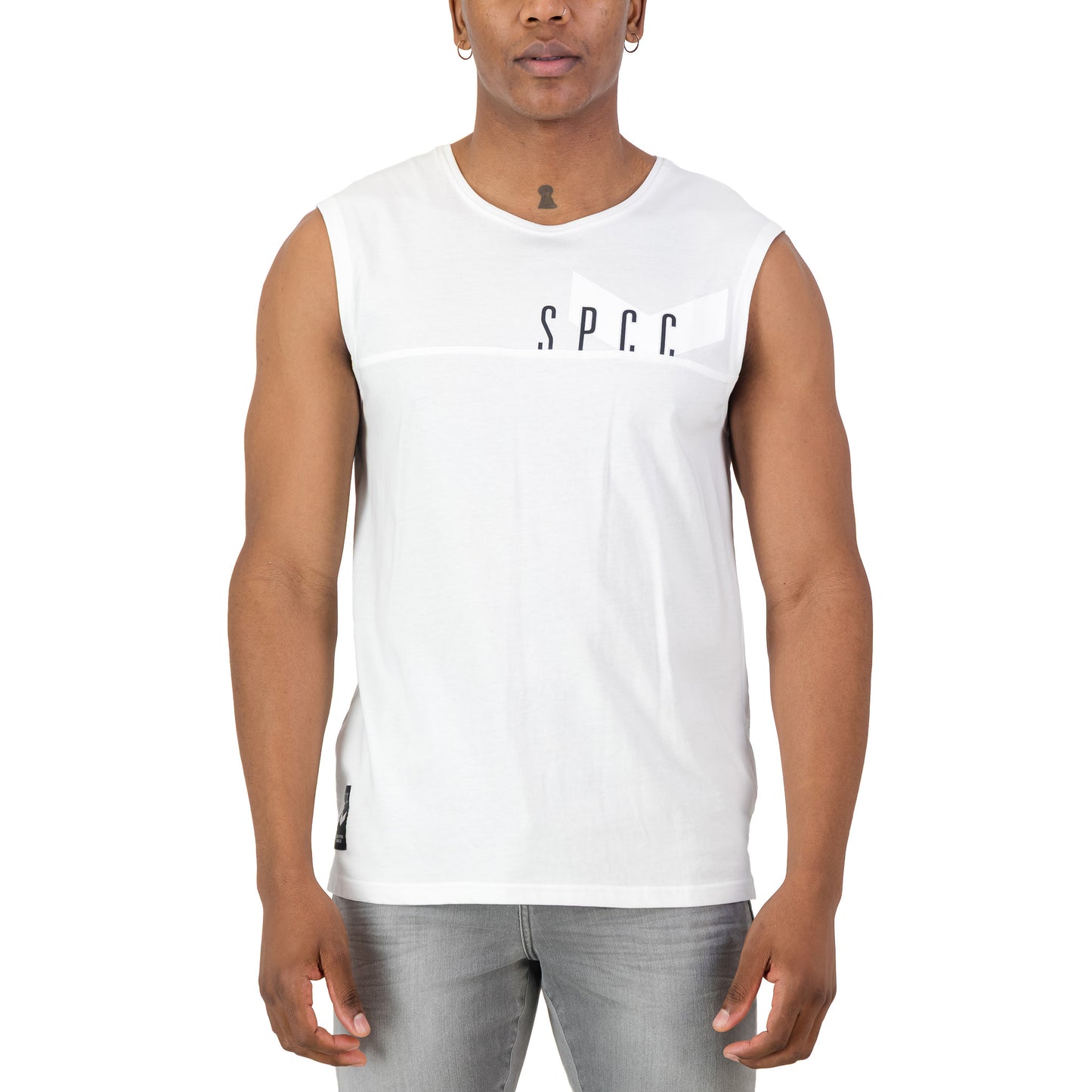 Surge Atlas Sleeveless Tee  - White
