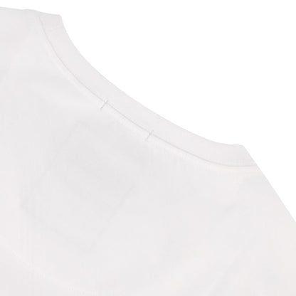 Surge Atlas Tee - White back view showcasing neckline detail and garment-washed finish.