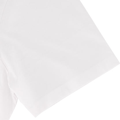 Surge Atlas Tee  - White close-up of sleeve with premium garment-washed fabric and relaxed fit.