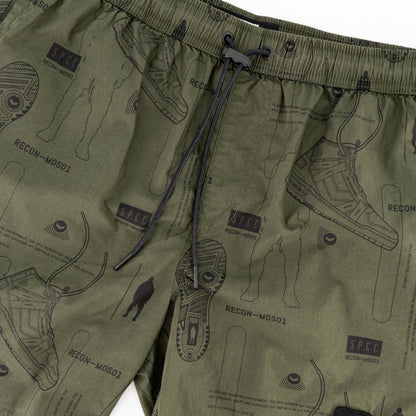 Recon Horizon Pool Short  - Fatigue