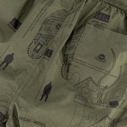 Recon Horizon Pool Short  - Fatigue
