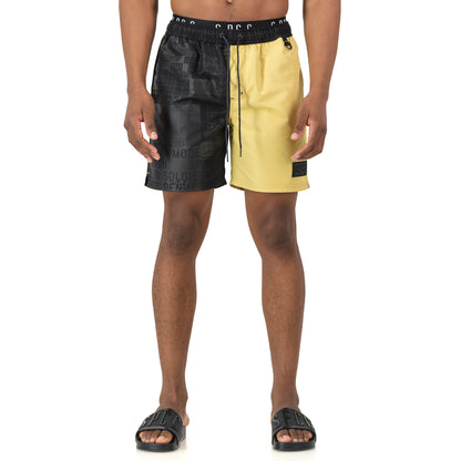 Mendes Swim Short  - Black/Yellow