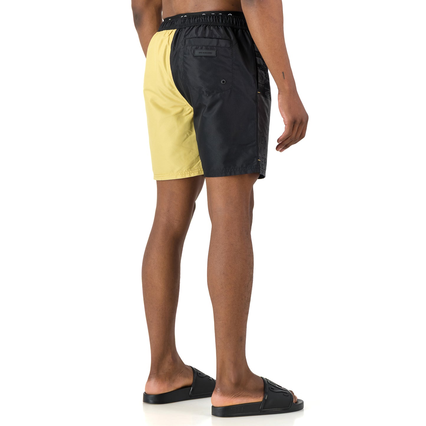 Mendes Swim Short  - Black/Yellow