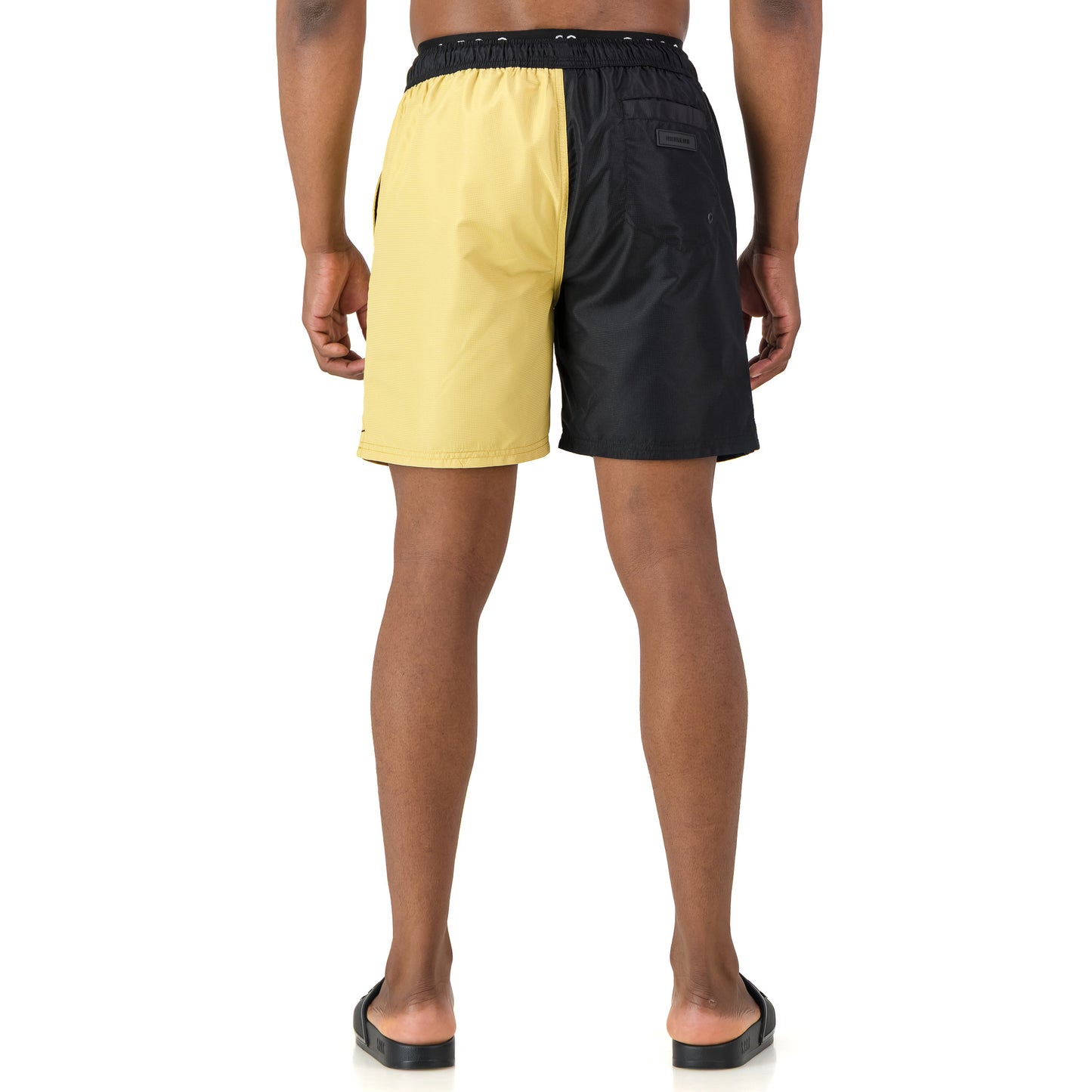 Mendes Swim Short  - Black/Yellow