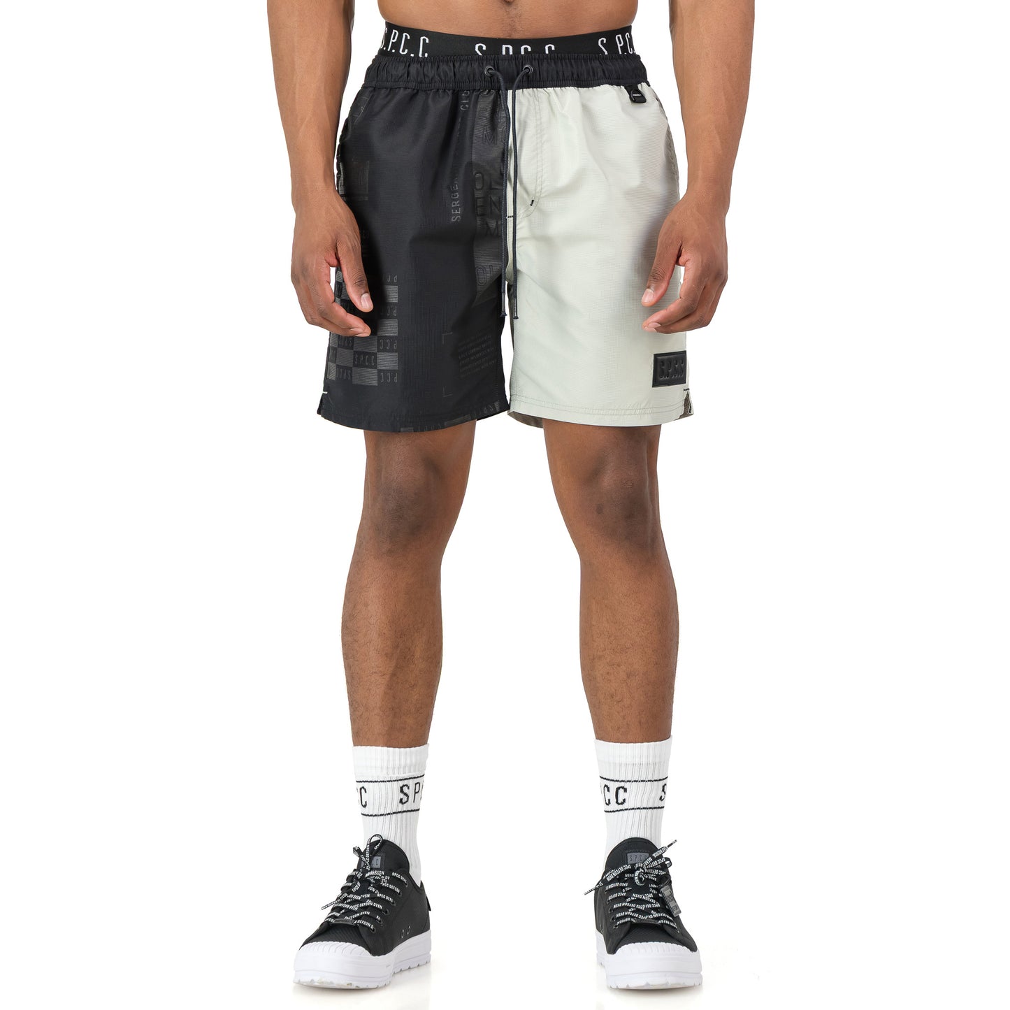 Mendes Swim Short  - Black/Light Green