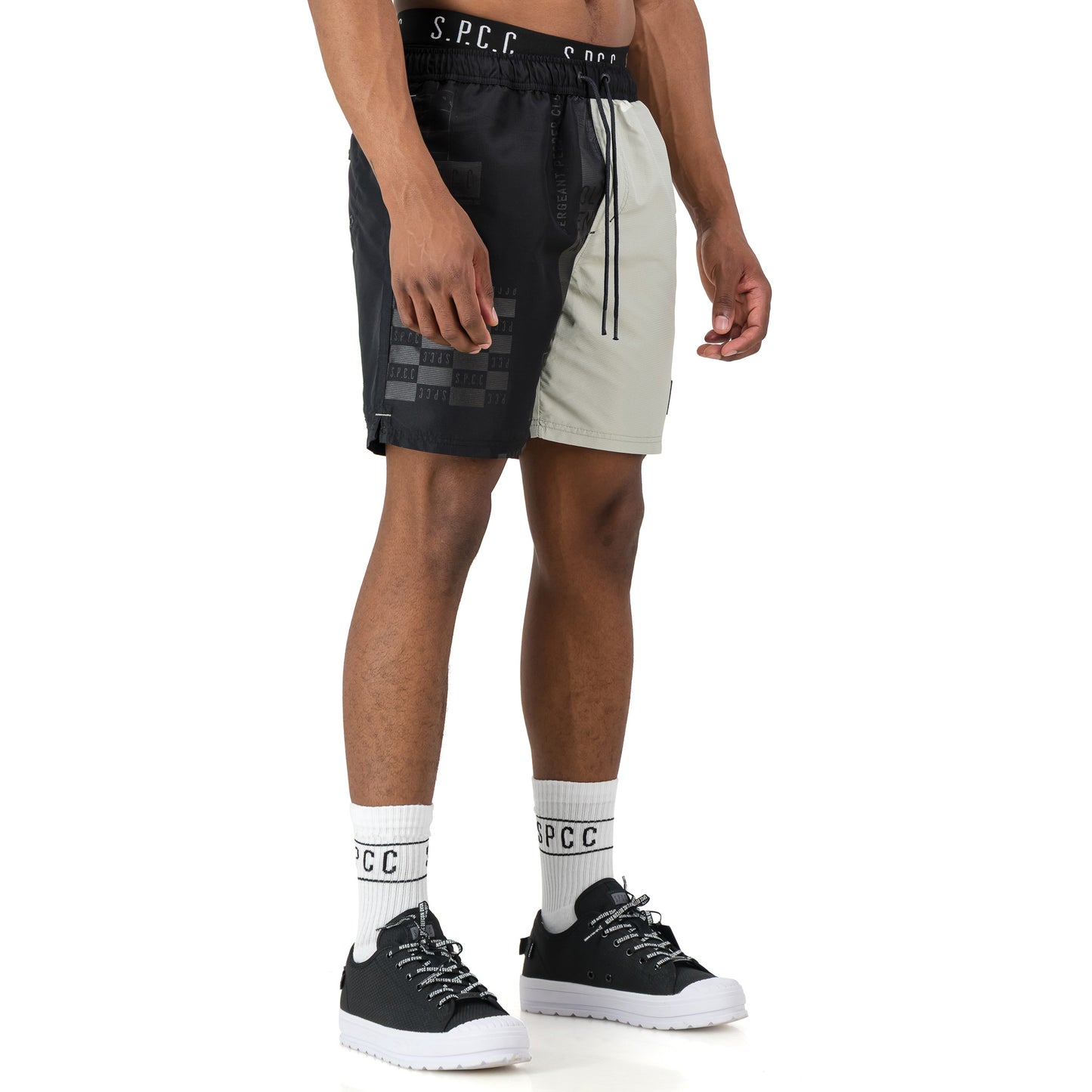 Mendes Swim Short  - Black/Light Green