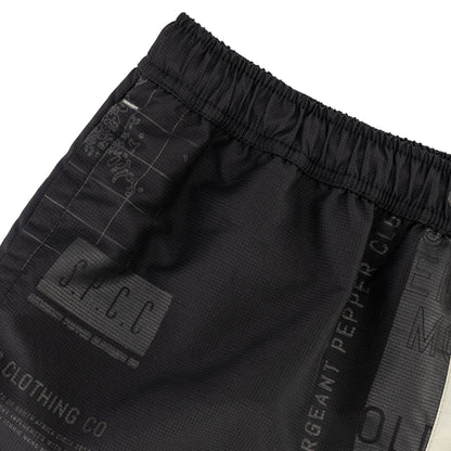 Mendes Swim Short  - Black/Light Green