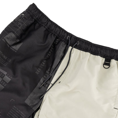 Mendes Swim Short  - Black/Light Green