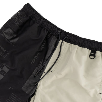 Mendes Swim Short  - Black/Light Green