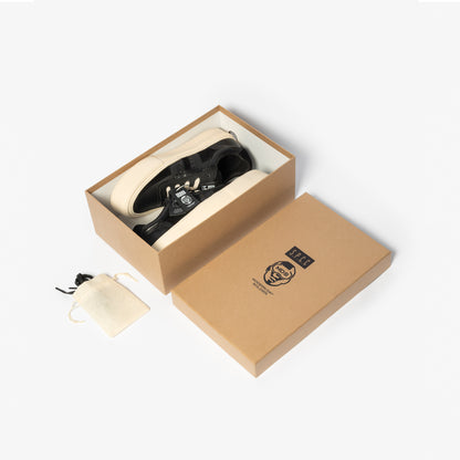 MDS Aviator Lo Leather Sneakers  - Black