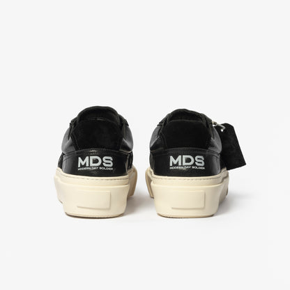 MDS Aviator Lo Leather Sneakers  - Black