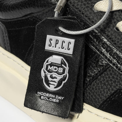 MDS Aviator Lo Leather Sneakers  - Black