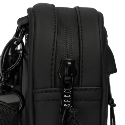 Surge Atlas Hip Bag - Black showcasing the top zip closure and durable black hardware.