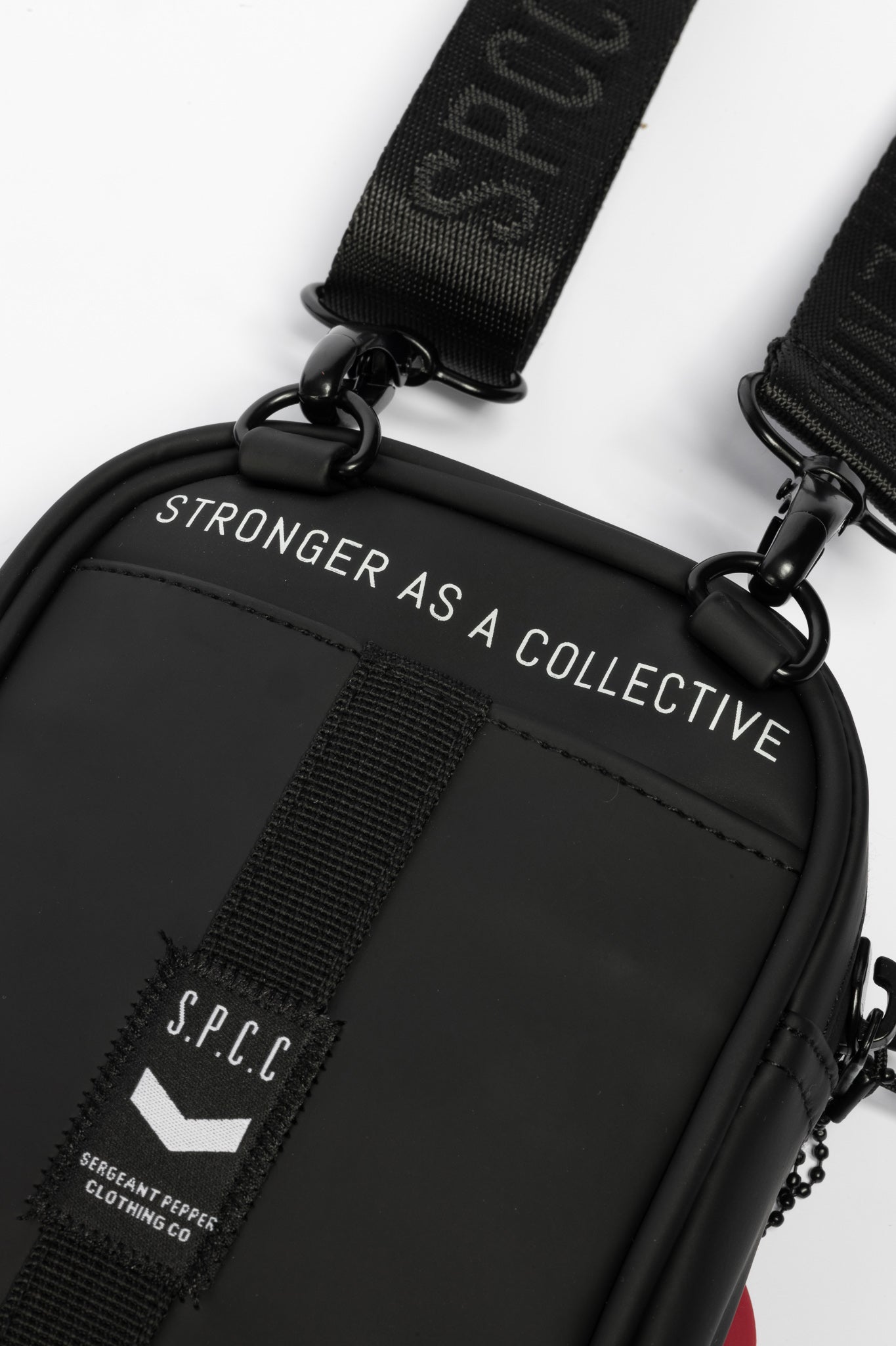 Surge Atlas Hip Bag - Black with adjustable strap and bold SPCC branding.