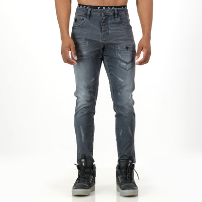 Distortion Jeans  - Washed Black