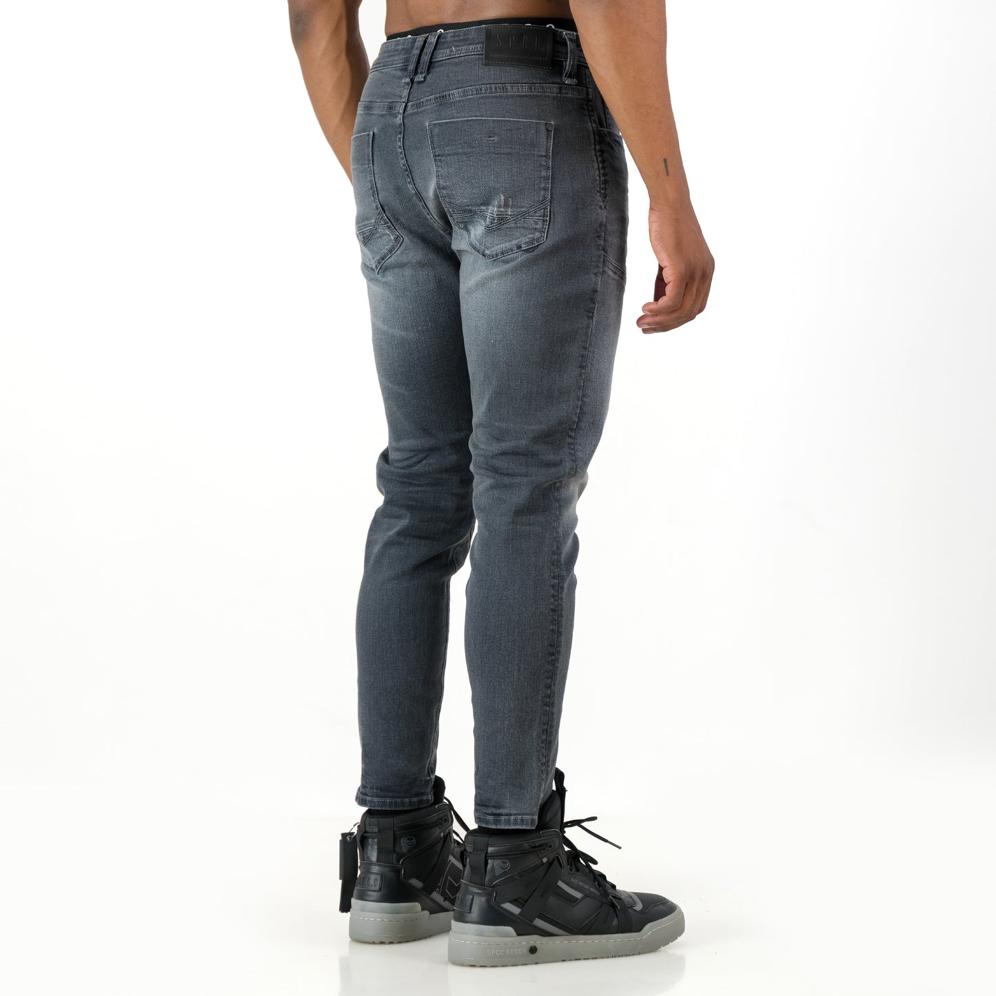 Distortion Jeans  - Washed Black