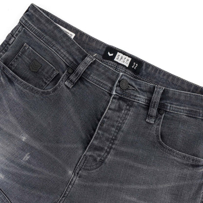 Distortion Jeans  - Washed Black