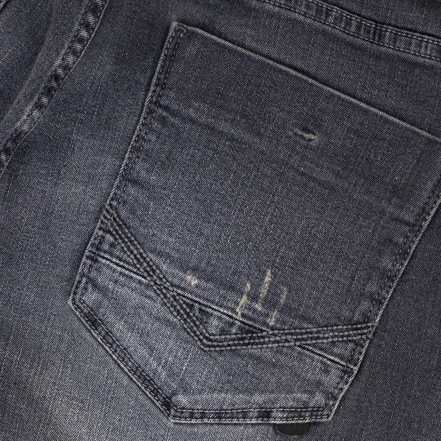 Distortion Jeans  - Washed Black