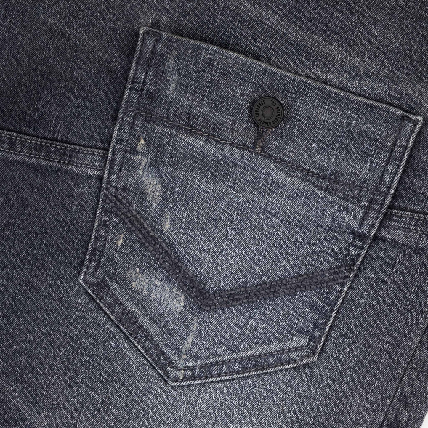 Distortion Jeans  - Washed Black