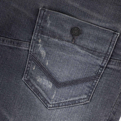 Distortion Jeans  - Washed Black