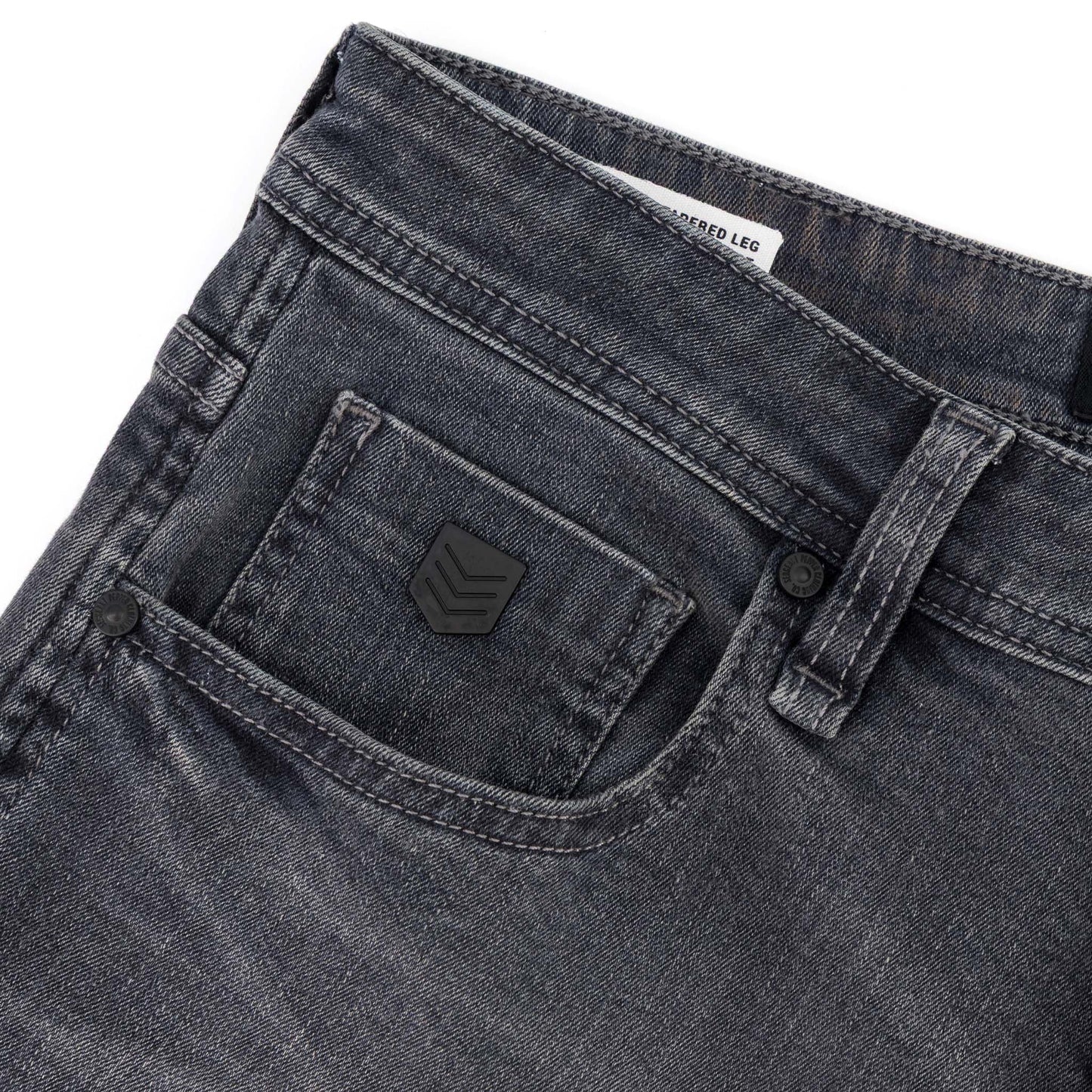 Distortion Jeans  - Washed Black