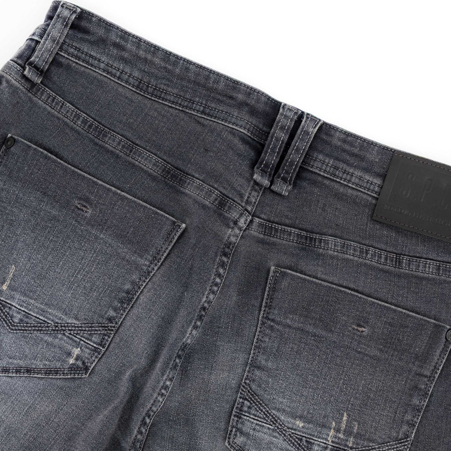 Distortion Jeans  - Washed Black