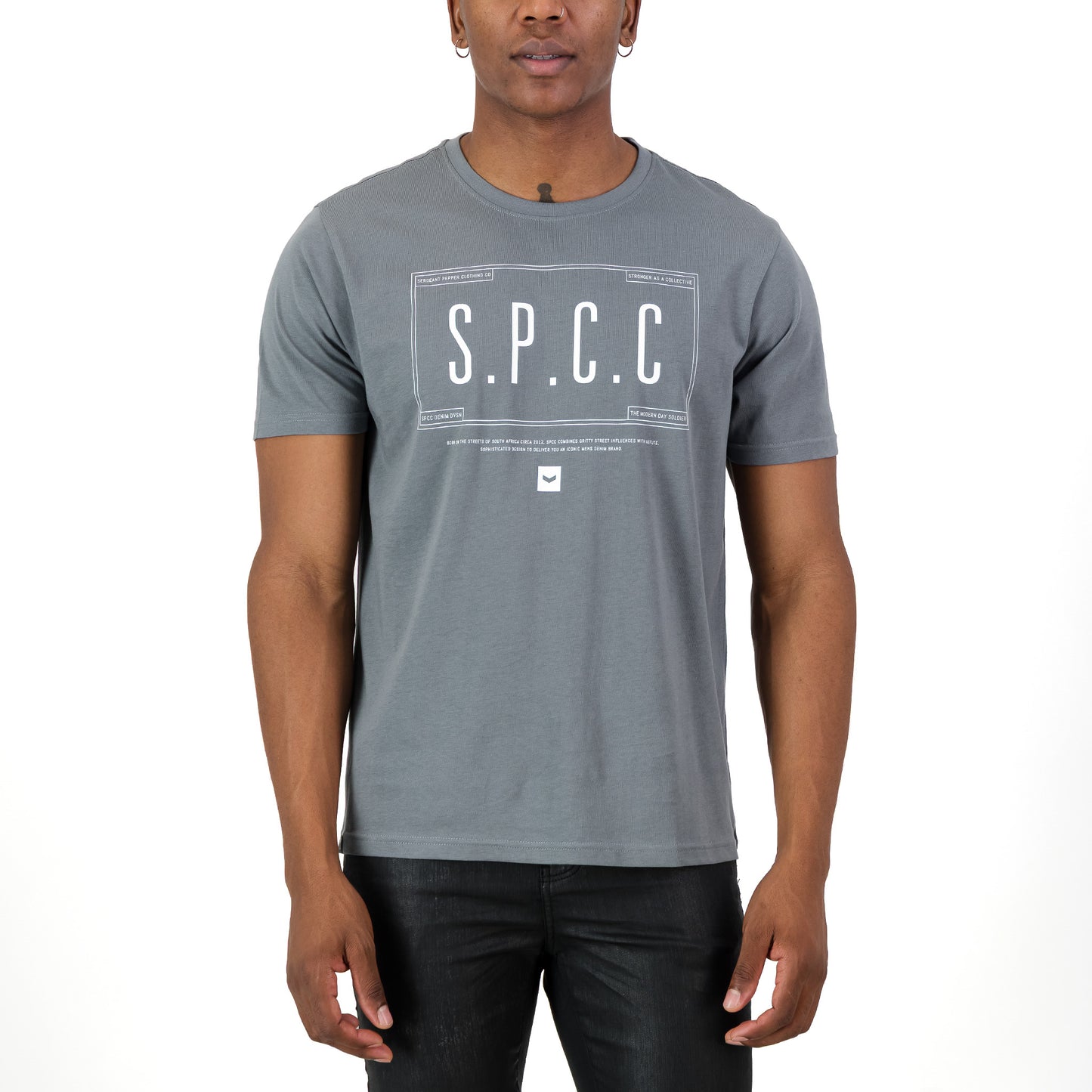 Diego Tee  - Blue Grey