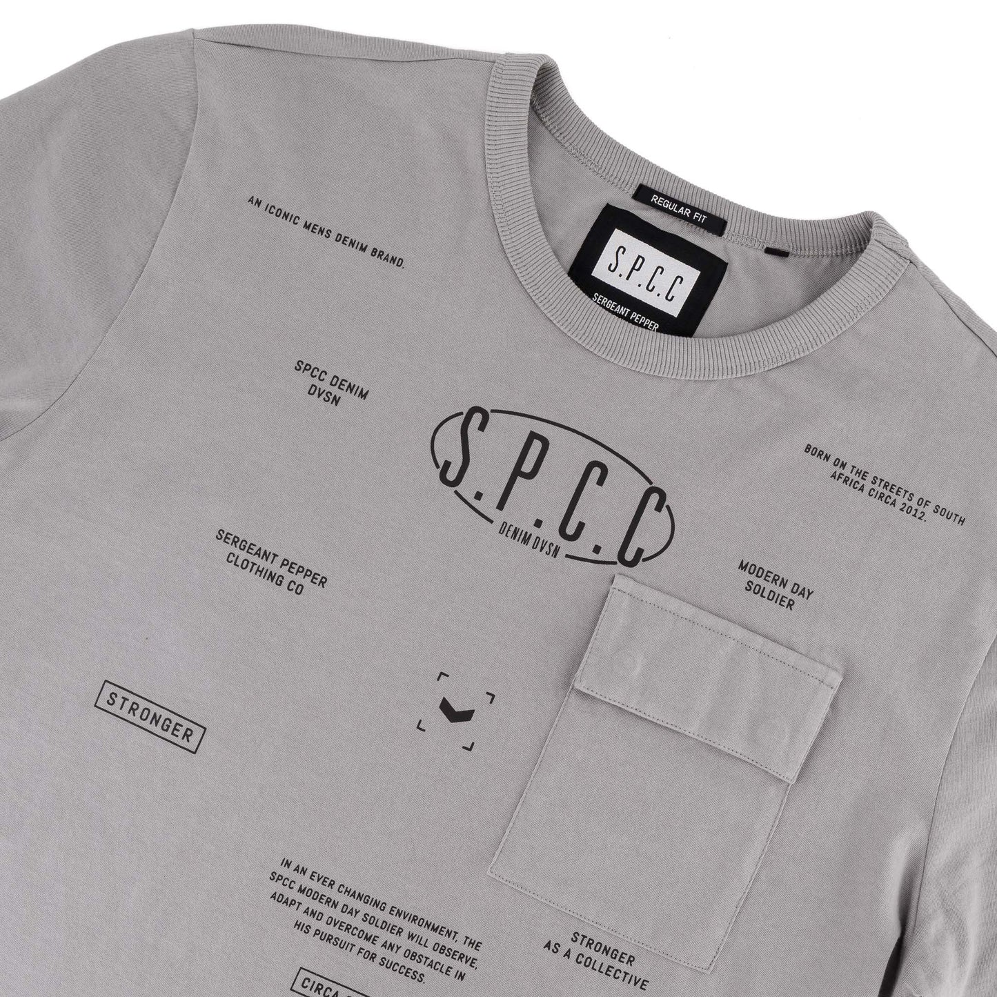 Zane Tee  - Mid Grey