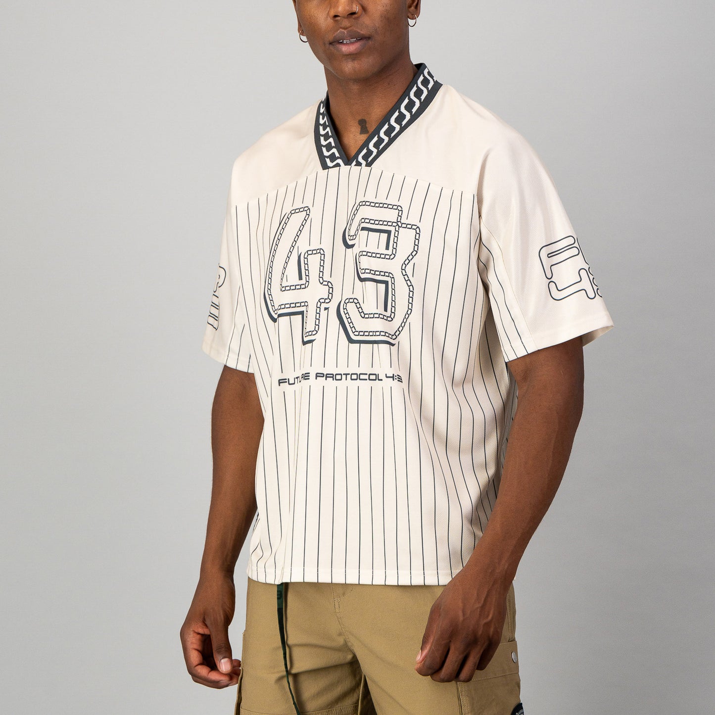 R3W1ND Football Jersey - Stone