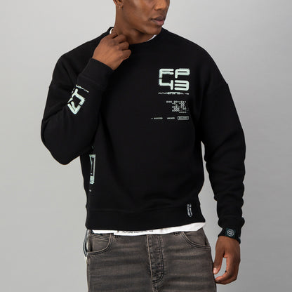 C4RTR1DG3 Sweat  - Black