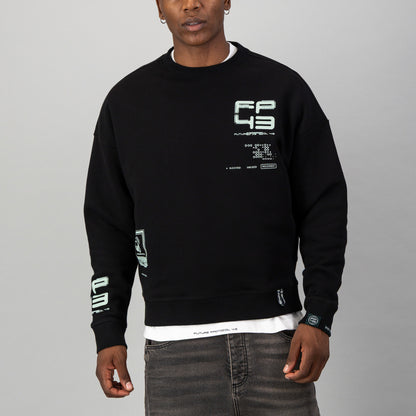 C4RTR1DG3 Sweat  - Black