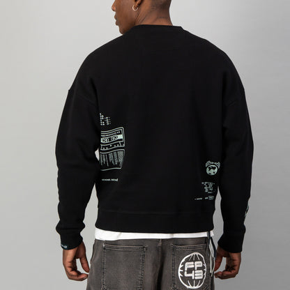 C4RTR1DG3 Sweat  - Black