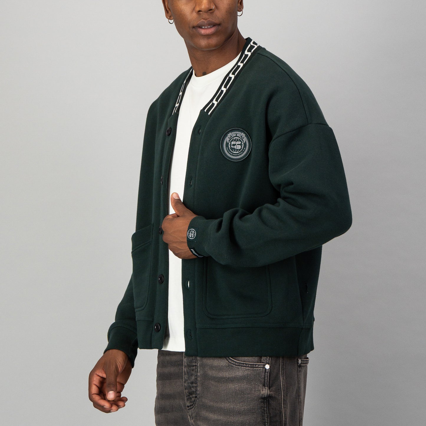 P1NG Cardigan - Dark Green
