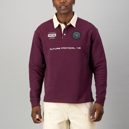 M1X3R Rugby Sweat  - Berry