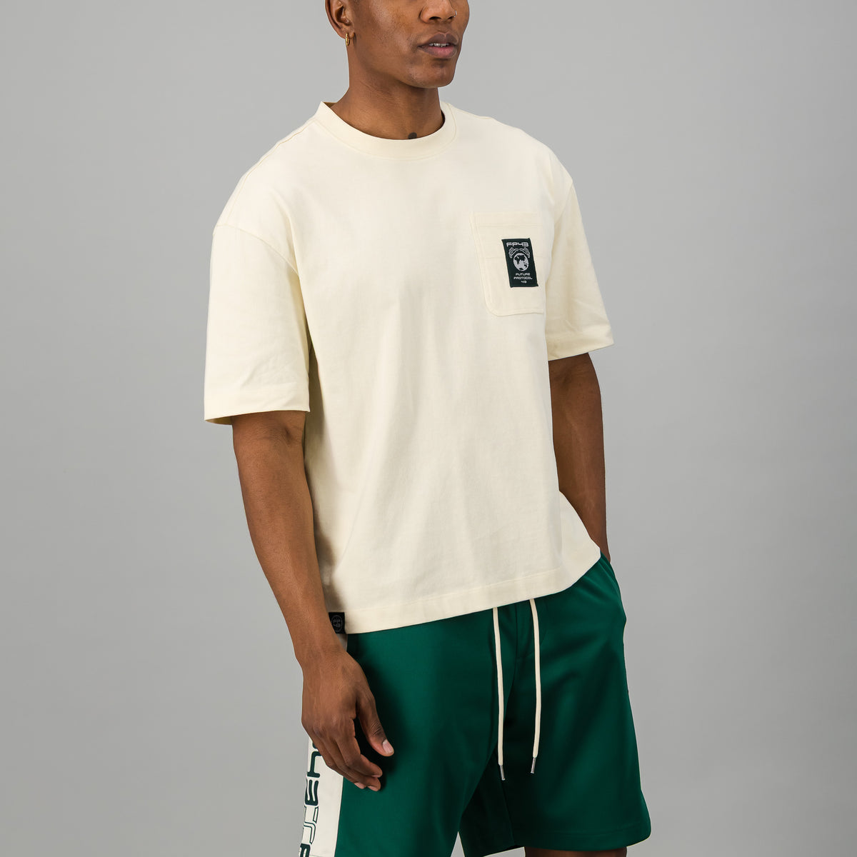 L0CKY43 Tee  - Stone
