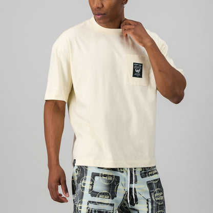 L0CKY43 Tee  - Stone