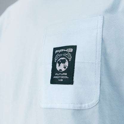 L0CKY43 Tee  - Light Blue