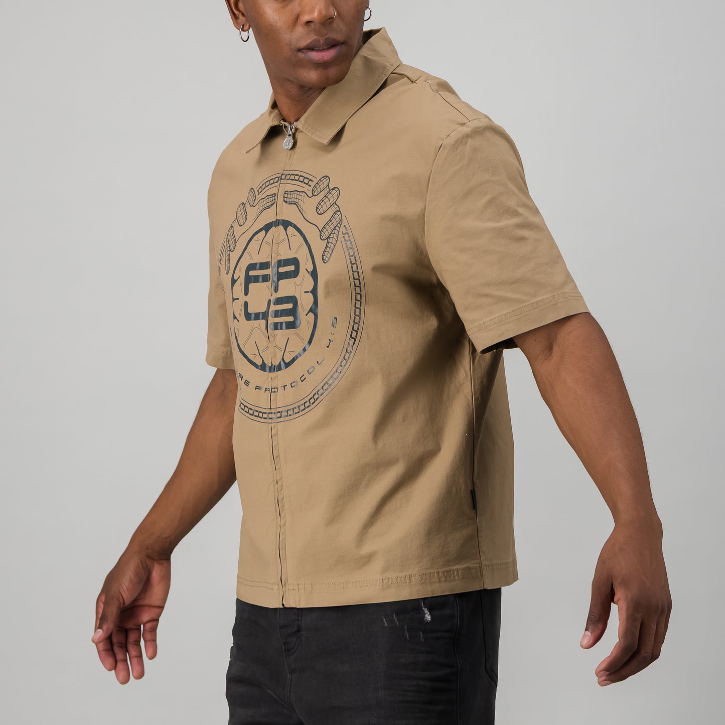 L1M1T Shirt  - Beige