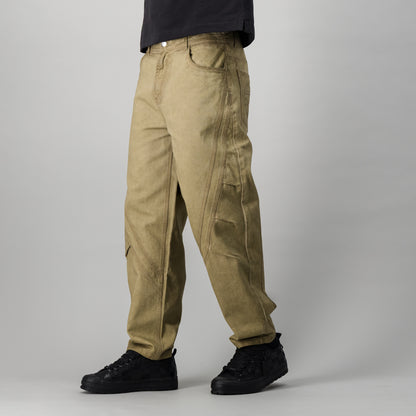 SP0CK3T Pant  - Beige
