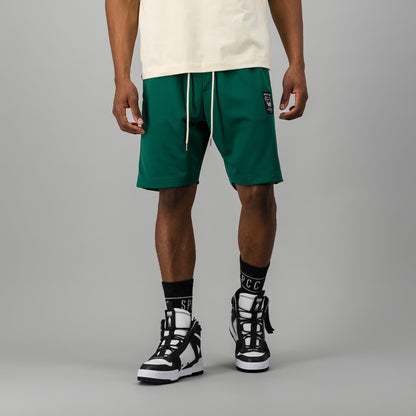 P0W3RSL1D3 Woven Short  - Dark Green