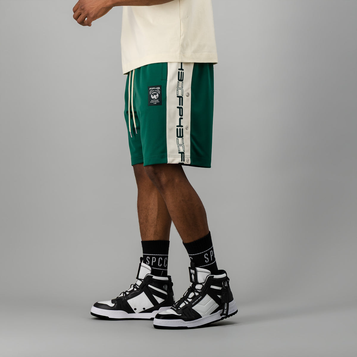 P0W3RSL1D3 Woven Short  - Dark Green