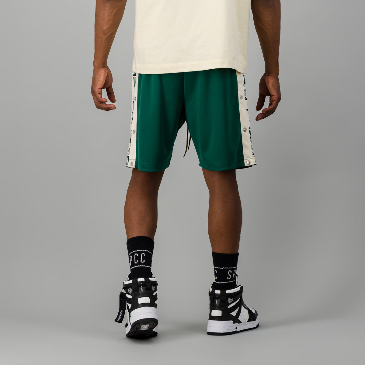 P0W3RSL1D3 Woven Short  - Dark Green