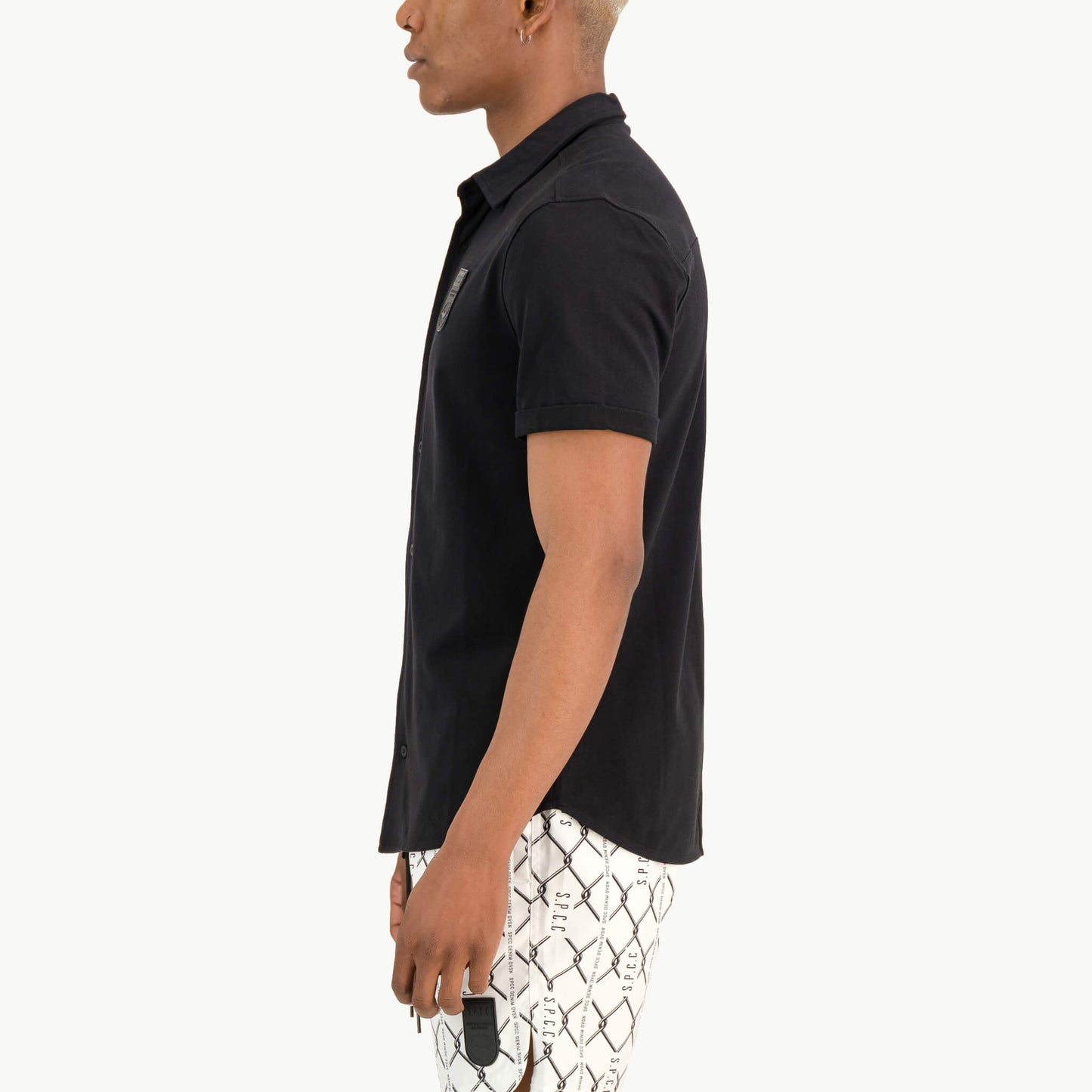 Reid Knit Shirt  - Black
