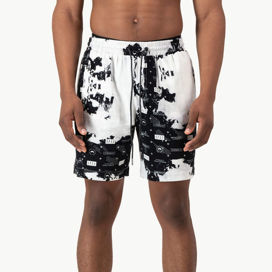 Crozier Woven Short - Black/White